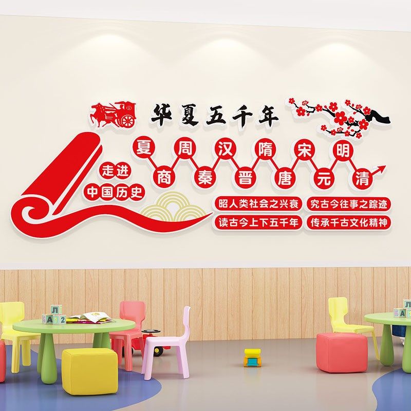 班级布置中国传统文化上下五千年历史朝代主题教室装饰环创墙贴画,家居饰品,文化墙贴,淘宝优惠券,粉丝福利购,淘宝优惠卷