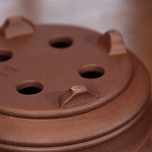 紫砂花盆圆形盆景盆古典大号简约素烧展览松柏花卉桌面精品家用