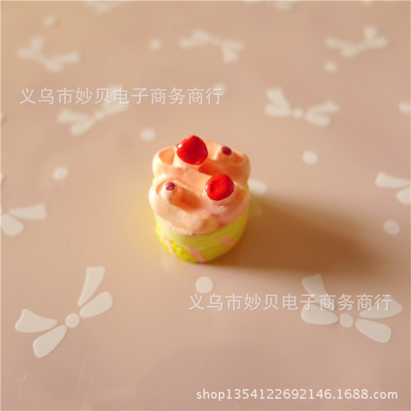 仿真树脂a奶油蛋糕甜品食玩配件diy手机美容材料
