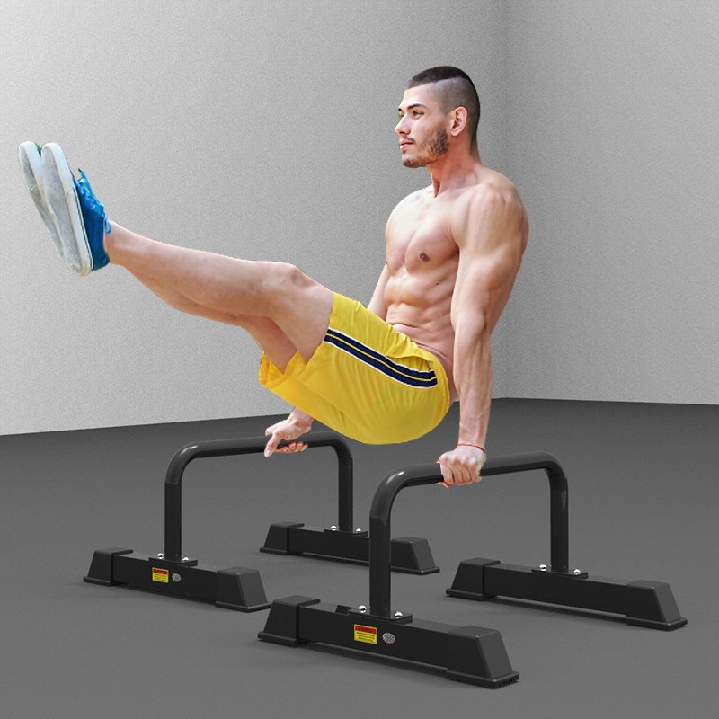 不锈钢H型俯卧撑支架俄挺架防滑工字型俯卧撑架单双杠杆健身家用