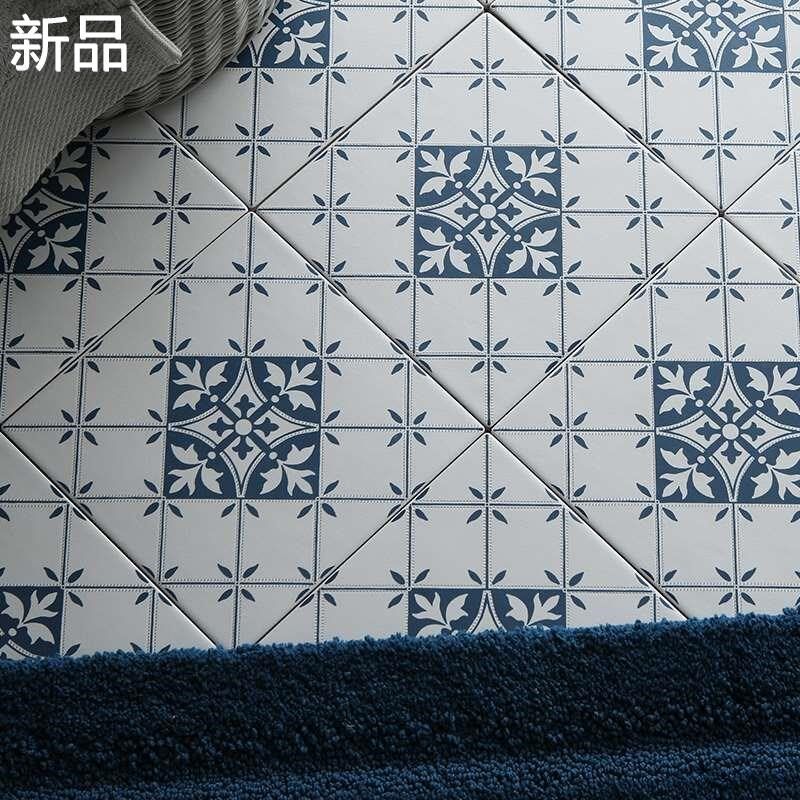 法式蓝色青花瓷小花砖200 浴卫生间瓷砖室厨房花片墙砖阳台新品