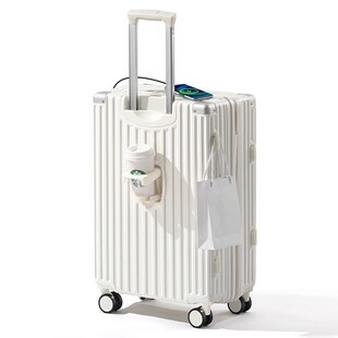 行李箱拉链款女20寸登机24双层防爆静音轮结实耐用高颜值拉杆箱子