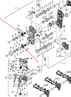 高速插秧机配件 插植臂回转箱连接轴S 原厂-6630