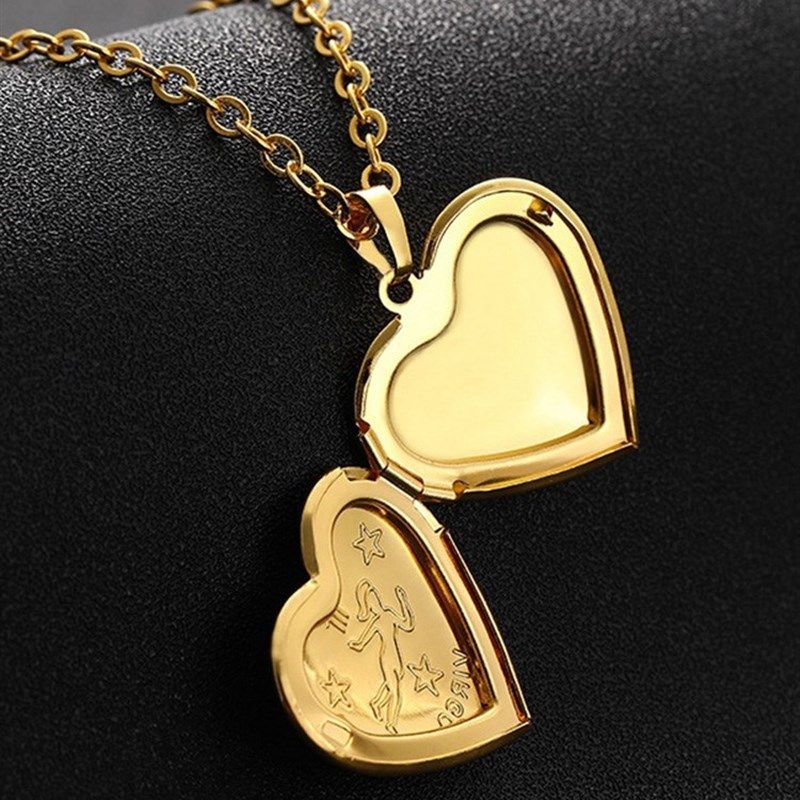 Twelve Constellations Locket Pendants For Women Men Openabl