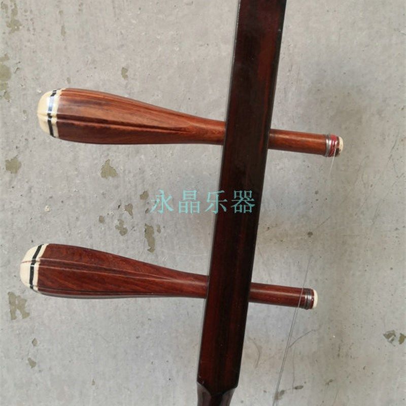 浙江婺剧徽胡 高音木杆京胡 精制仿乌木小竹筒徽胡 小木筒徽胡