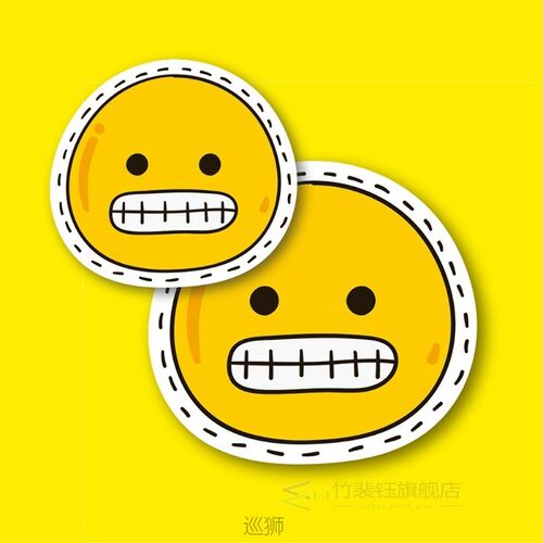 Face Eye ?arp?tan Emoji Laptop and Phone Sticker-Decal 5cm