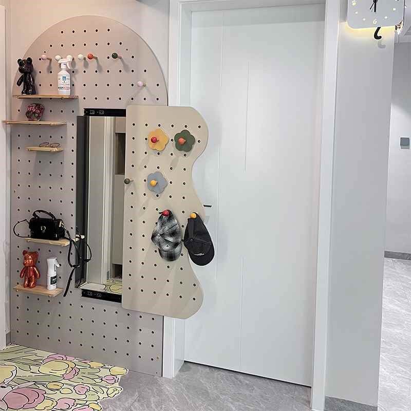 【折扣】实木木质洞洞板置物架玄关木质墙壁挂墙书架隔板收纳架挂,收纳整理,收纳洞洞板,淘宝优惠券,粉丝福利购,淘宝优惠卷