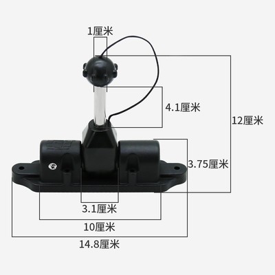 万向桨座精品划桨座塑料船PE船铝船铁船木船玻璃钢船划桨支架桨锁