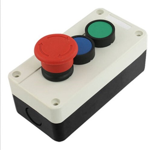 推荐2NO 1NC Blue Green Round Red Mushroom Head Push Button S 电子元器件市场 外设配件 原图主图