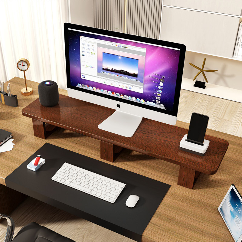 实木液晶电视机增高架电视柜增高垫高加高支架底座擡高架子置物架