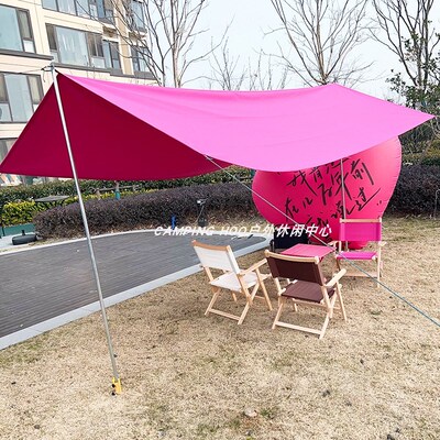 天幕布防水防晒户外庭院花园泳池咖啡店天幕遮阳布露营野营帐篷布