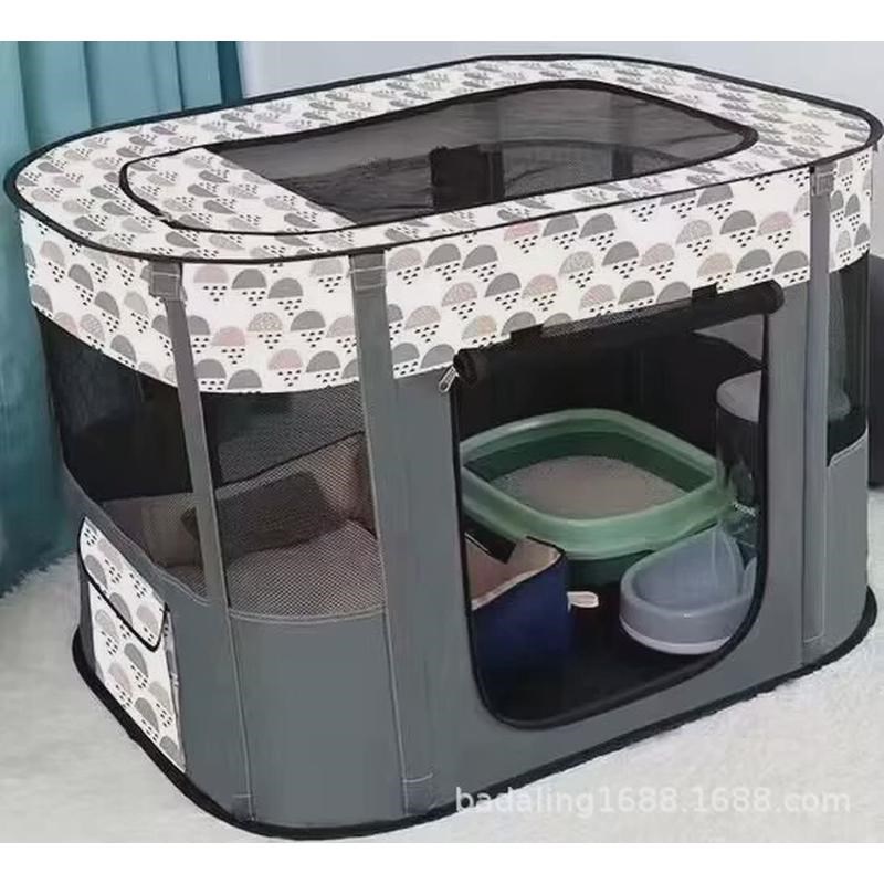 帐篷猫窝狗窝宠物用品现货围栏牛津H布耐抓可折叠狗狗猫咪产房