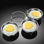 荷包蛋神器 304不锈钢爱心蒸蛋模具水煮蒸蛋器鸡蛋神器