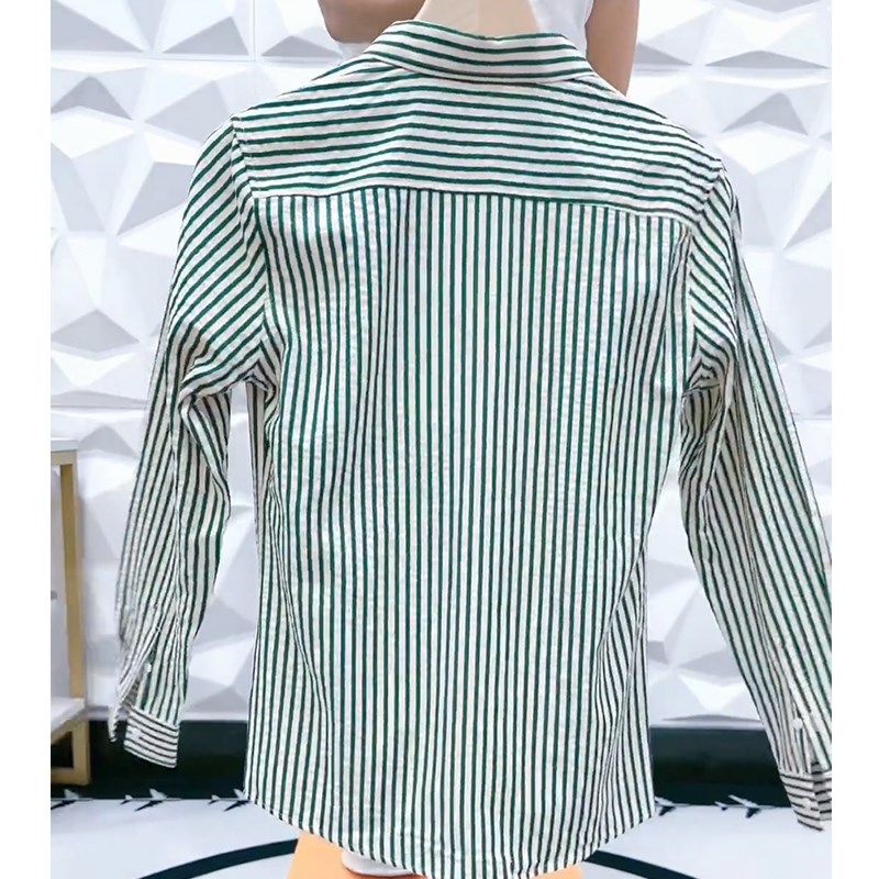 秋季衬衫男条纹潮流韩版长袖男士衬衣时尚简约百搭帅气青年寸衫,男装,衬衫,淘宝优惠券,粉丝福利购,淘宝优惠卷