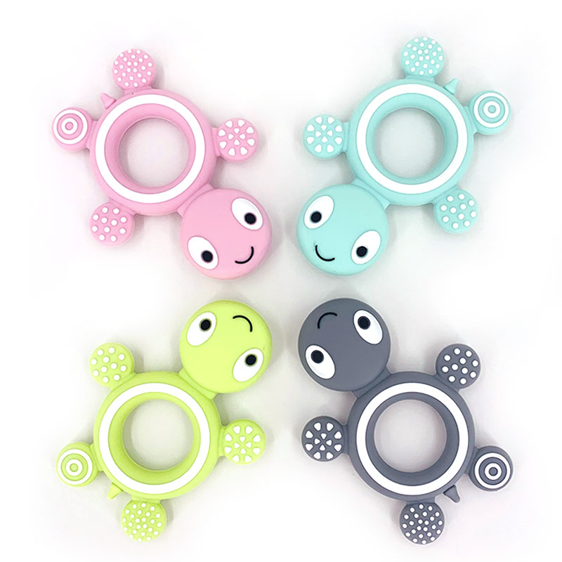 推荐Silicone Baby Teethers Turtle 1PC Food Grade Tortoise Si