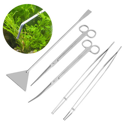 推荐5Pcs/Set Aquarium Stainless Steel Scissor Tweezer Algae