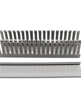 PVC线槽塑料明装配电柜走线槽电线电箱HU布线槽灰色工业阻燃配线