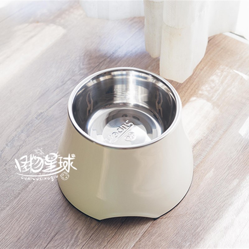 狗碗防打翻护颈大号小大型犬宠物狗盆不锈钢猫盆食盆喂食水二合一