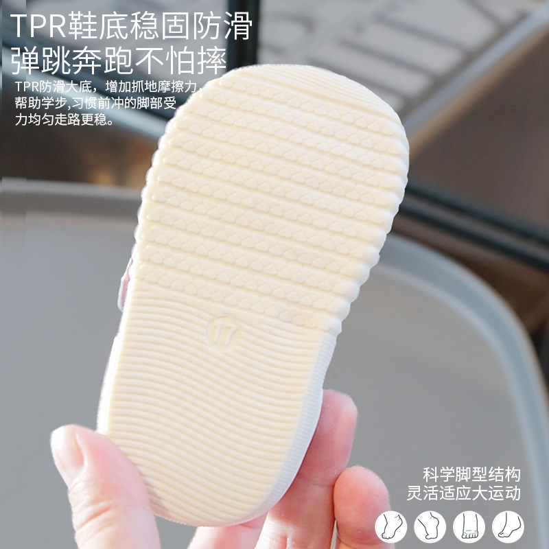 学步鞋女宝宝鞋子婴儿鞋软底防滑儿童鞋春秋款0-1一3岁小童机能鞋