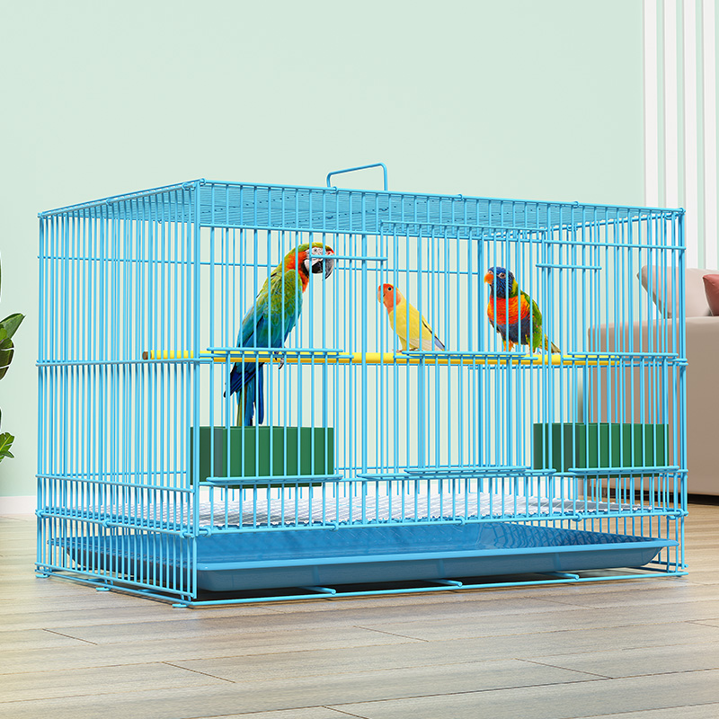 新品鸟笼鹦鹉专用大号特大号带厕所户外八哥画眉绣眼百灵金属小鸟