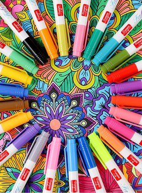 24 Colors Clothes Textile Marker Fabric Paint Pen DIY Craft