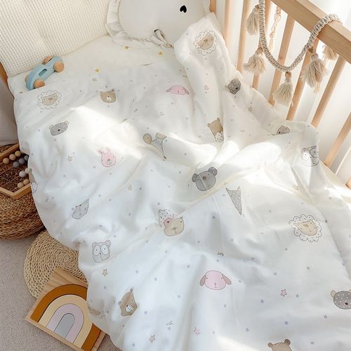 云柔轻薄婴儿纱布夏凉被纯棉新生儿空调被幼儿园儿童午睡宝宝盖毯