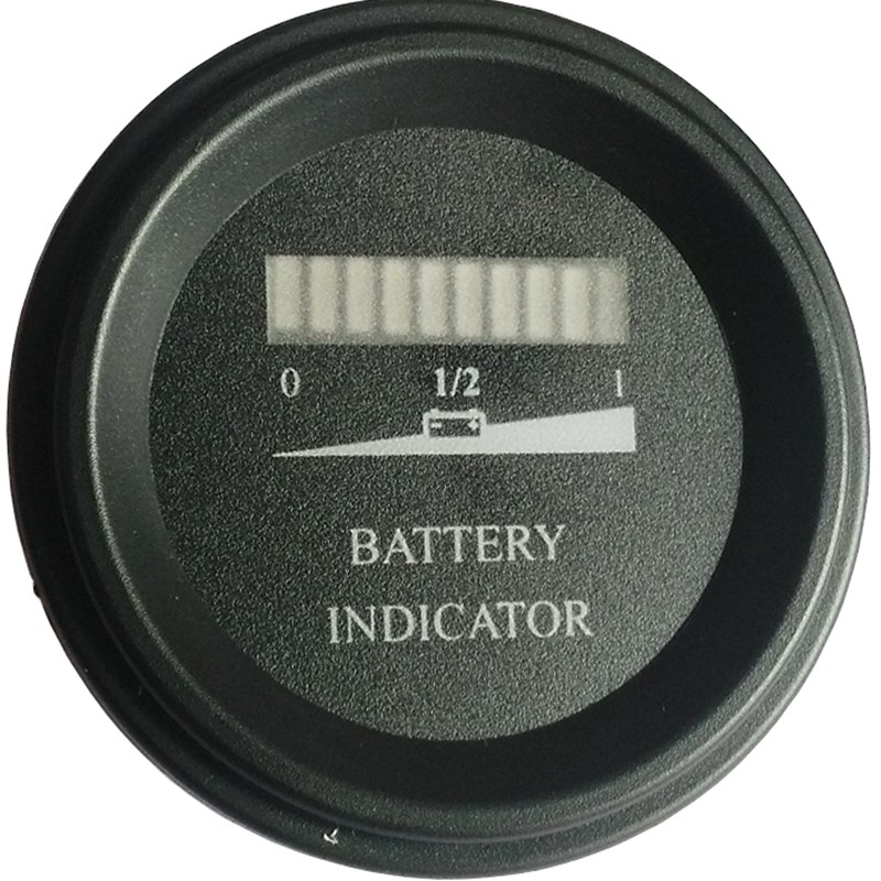 FSRS圆型单显电量表 铅酸蓄电池锂电电动车12IV24V36V48V60V72V