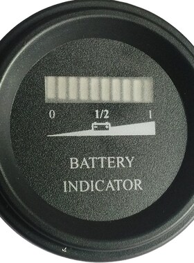 FSRS圆型单显电量表 铅酸蓄电池锂电电动车12IV24V36V48V60V72V