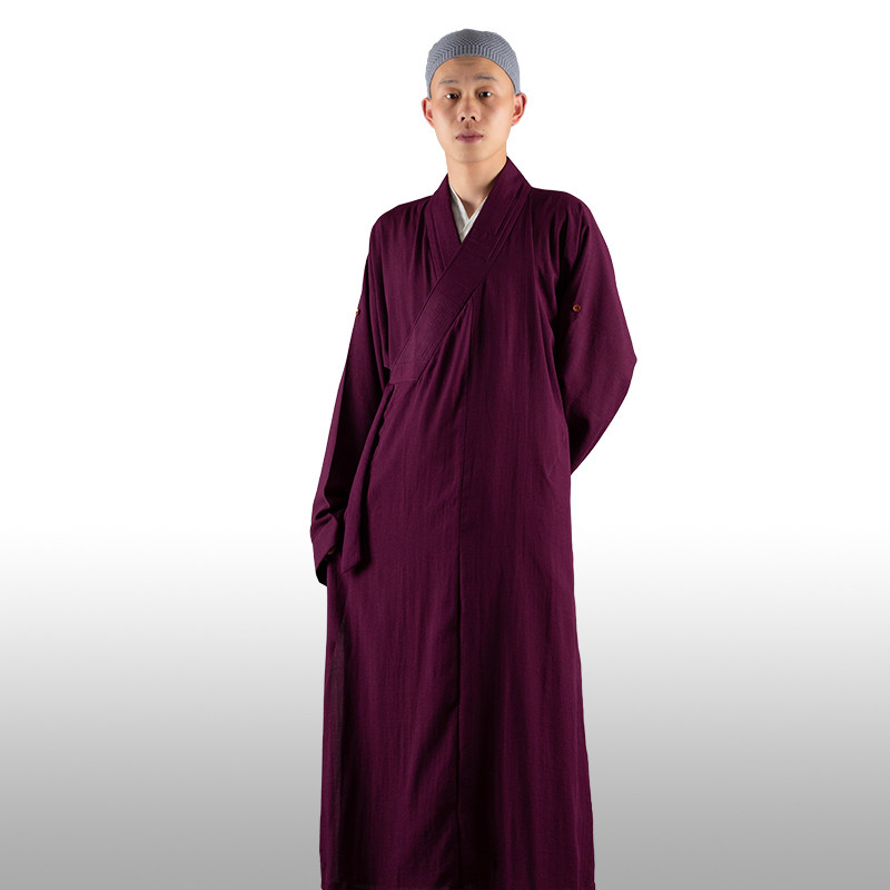 僧服大季长褂薄款女尚服男出家人透气抗皱冰丝僧衣夏褂和长衫僧袍