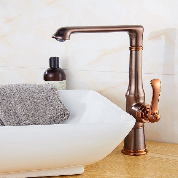 Yooap 360 Basin Faucets uDark Bronze/Chrome Brass Curve type