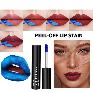 6 Colors Peel-off Lip Stain Tear-Off Lip Gloss Matte Long La