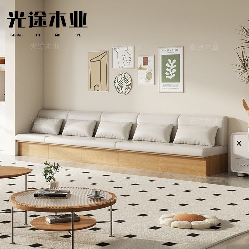 小户型高箱储物榻榻米沙发两用现代简约客厅抽拉式卡座功能沙发,住宅家具,功能沙发,淘宝优惠券,粉丝福利购,淘宝优惠卷