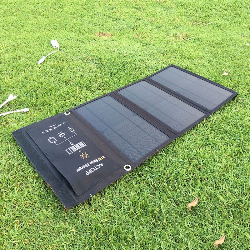 推荐Outdoor Portable Folding USB Solar panel power bank Char