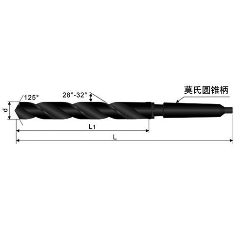 成量锥柄麻花钻6-10-18v-29磁力钻花高速钢钻头轧制锥钻麻花钻钻