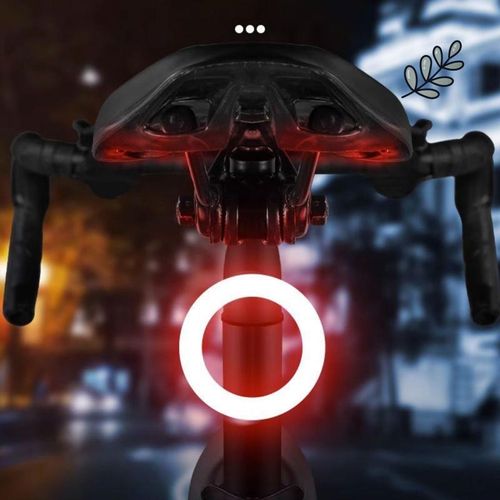 山地公路自行车夜间刹车感应后尾灯夜行安全爆闪警示智能骑行夜灯