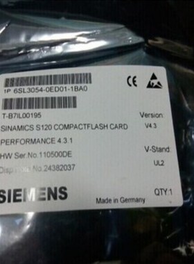 A门子6SL335273西E3--5AA0/O-SINAMICS S120备用IPD-卡