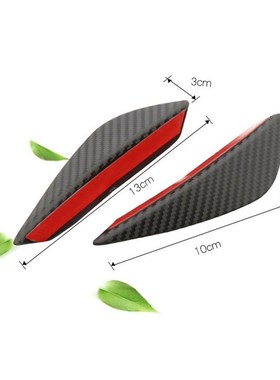 4Pcs Carbon Fiber Car-Styling Front Bumper Lip Splitter Fins