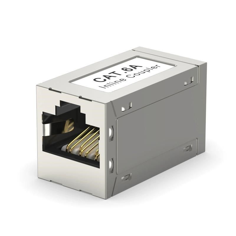 超六类网络直通头万兆网线对接头转RJ45接水晶头延长连新品