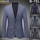 外套潮男士 西装 商务休闲西服潮胖子5X6X 职业加肥加大码 春秋新款
