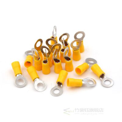 极速20pcs Yellow Ring insulated terminal Cable Wire Connecto