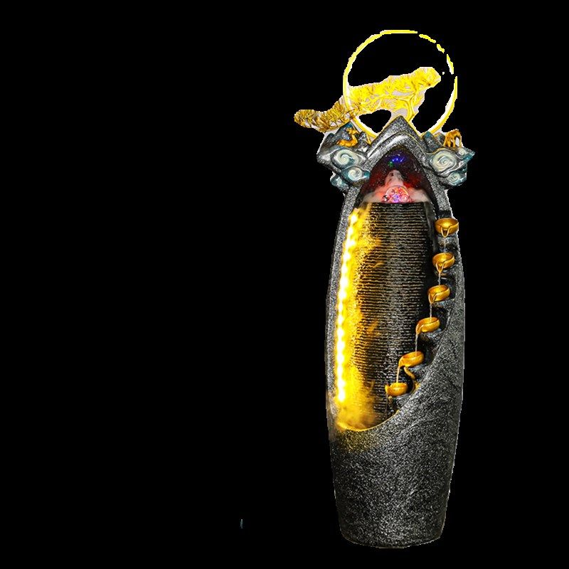 大型落地流水摆件现代中式酒店玄关客厅茶室样板间庭院软装饰品,家居饰品,流水摆件,淘宝优惠券,粉丝福利购,淘宝优惠卷