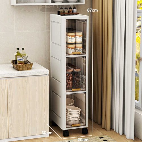 收纳柜缝隙卫生间夹缝收纳柜窄缝置物柜浴室边柜窄款储物柜整理柜