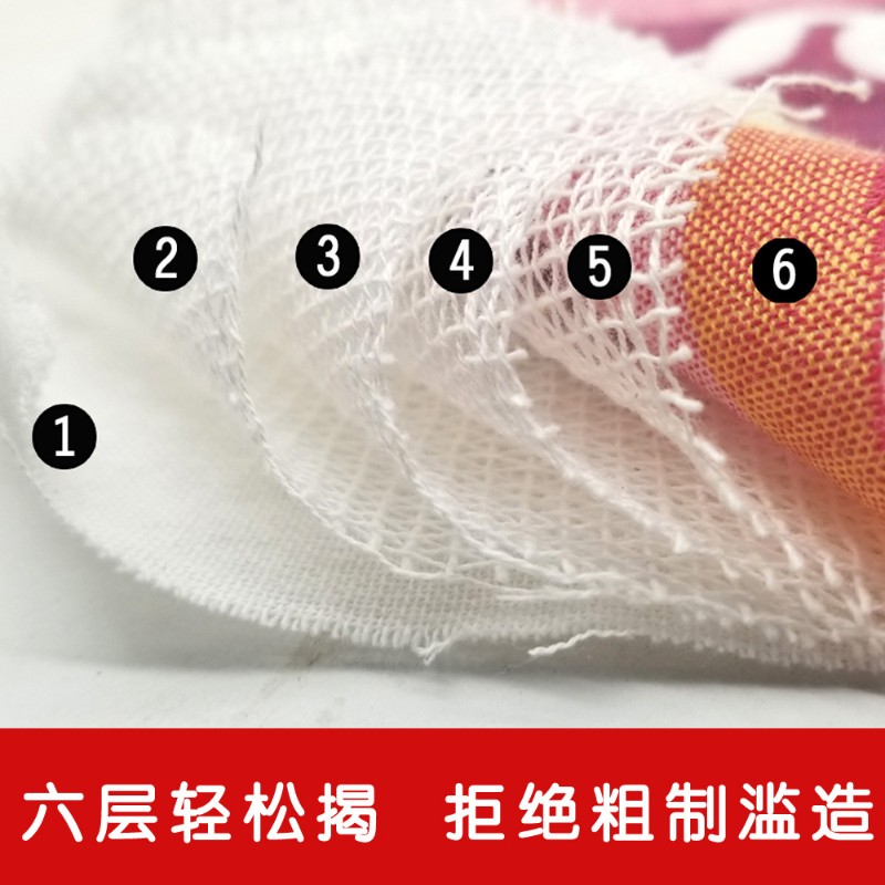 25*25纯棉小方巾卡通全u棉手巾手帕六层纱布大中小儿童口水巾可挂