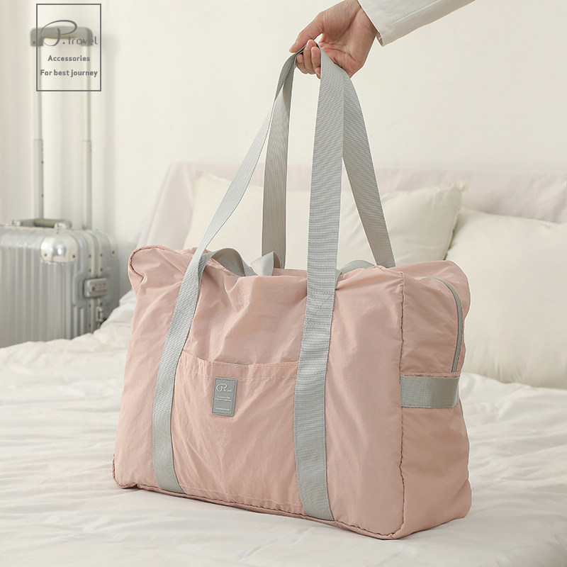남성용 및 여성용 여행가방 대용량 접이식 트롤리 케이스 가볍고 휴대 가능한 여행가방 수하물 가방 수납가방 출산가방