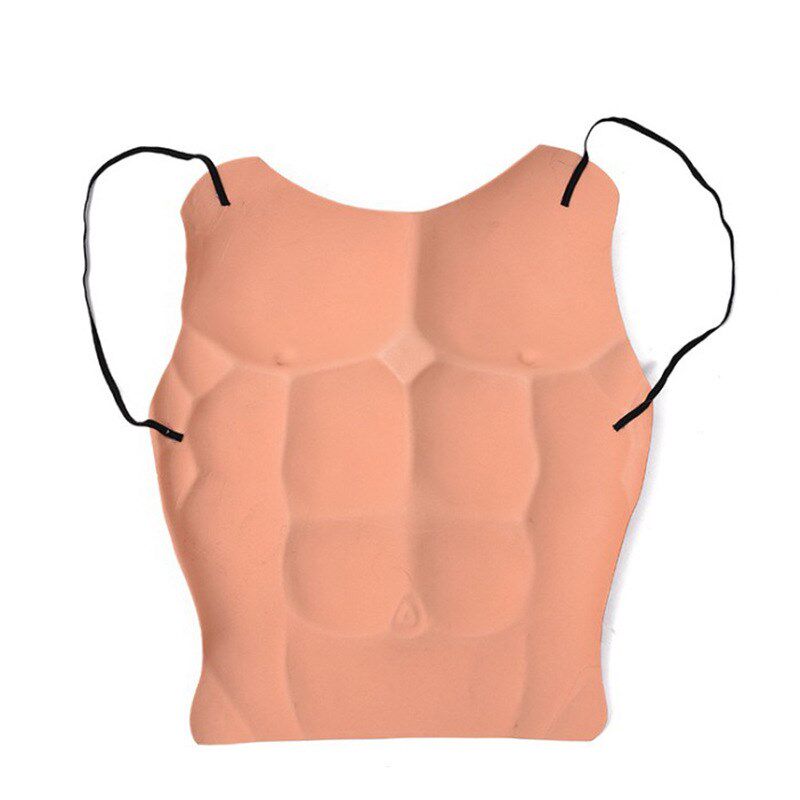 现货速发肌肉衣矽胶假腹肌衣贴皮肤衣隐形仿真肌肉装男胸肌逼真假