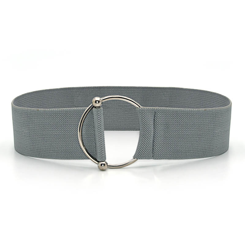 新品Hot Wide Belts for Women Black Simple Waist Elastic Ladi