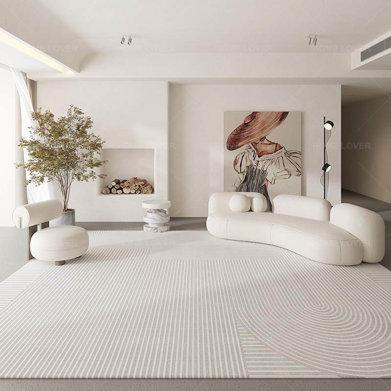 地毯客厅现代极简j约轻奢沙发高级灰茶几毯家用北欧床边卧室地毯