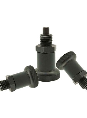 短螺纹碳钢自锁型旋钮柱塞PXRA/PXRK12/16细牙弹簧锁紧定位分度销