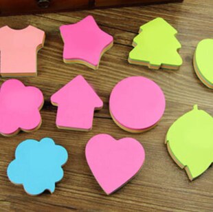 100 Pages Multicolor Sticky Notes Cute Love Memo Pads Stick