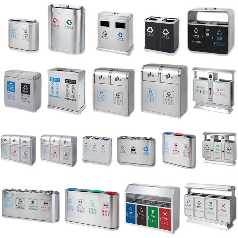 酒店商场室内连体不锈钢户外商用垃圾桶分类干湿垃圾桶双桶大堂,家庭/个人清洁工具,垃圾桶,淘宝优惠券,粉丝福利购,淘宝优惠卷